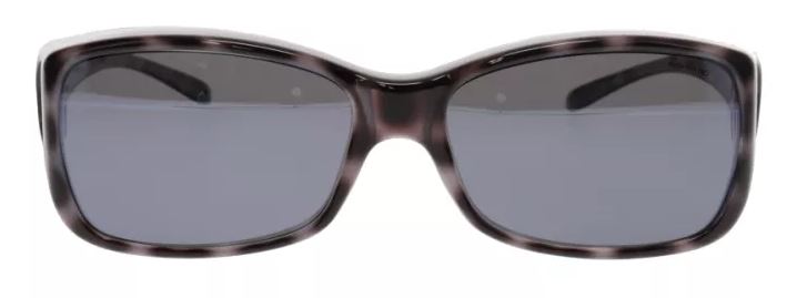 Medium - PPP lens - Dahlia Black Cheetah Fitover - Grey Lens (Sunglasses)