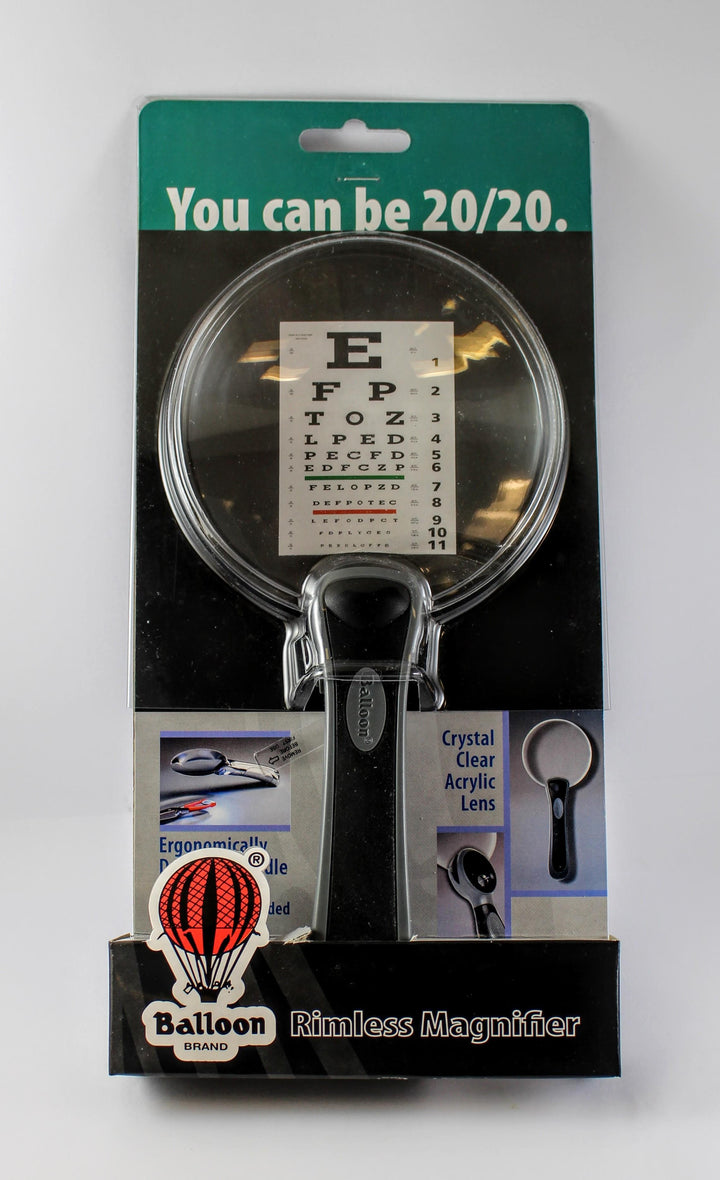 2X RLB75 - LED Rimless Round Magnifier - 75mm