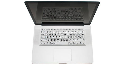 MACBOOK Skin Black on White