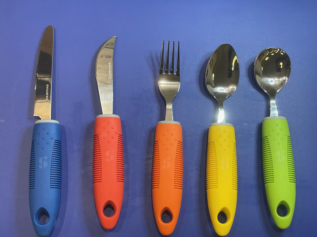 Adaptive Cookware Adaptive Utensils (5-Piece Kitchen Set) Wide – VisAbility Ltd - Living Aids