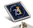 75th GD Square Lapel Pin
