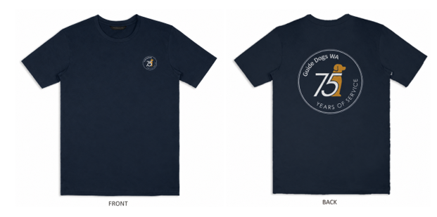 75th XL GD T-Shirt - Navy