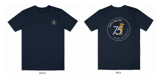 75th XXL GD T-Shirt - Navy