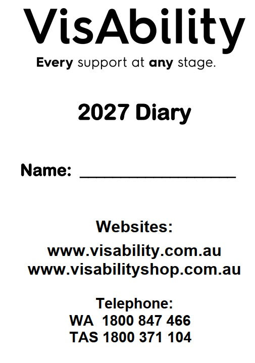 2027 Large Print Diary