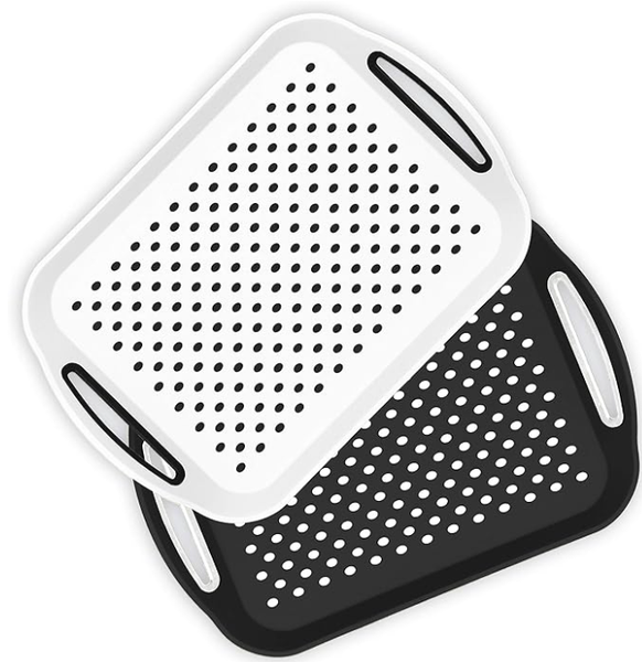 Trays - White and Black NON SLIP