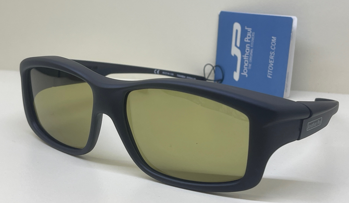 XL - PPP Lens - Yamba Satin Black Fitover - Yellow Lens (Sunglasses)