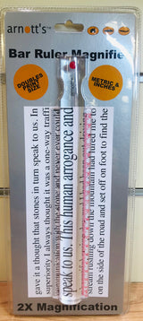 2X Bar Ruler Magnifier 20cm