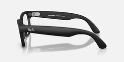 LARGE  Matte Black WAYFARER Frame RAY-BAN META Glasses - Transitions lens Grey