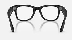 SMALL Matte Black WAYFARER Frame RAY-BAN META Glasses - Clear lens