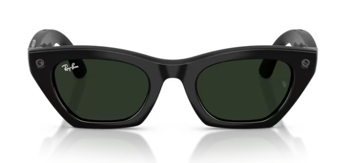 G3 - XSMALL Shine BK Zena Frame RAY-BAN META AI - Transitions lens Green