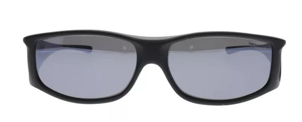 Large - PPP Lens - Jett Matte Black Fitover - Grey Lens (Sunglasses)