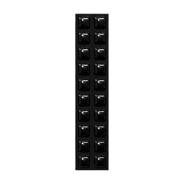 Trapezoid Black Tactile Bump On  L10mm X W10mm X H2.5mm  (20 PACK)