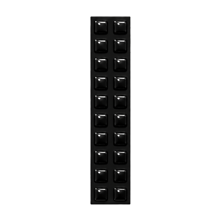 Trapezoid Black Tactile Bump On  L10mm X W10mm X H2.5mm  (20 PACK)
