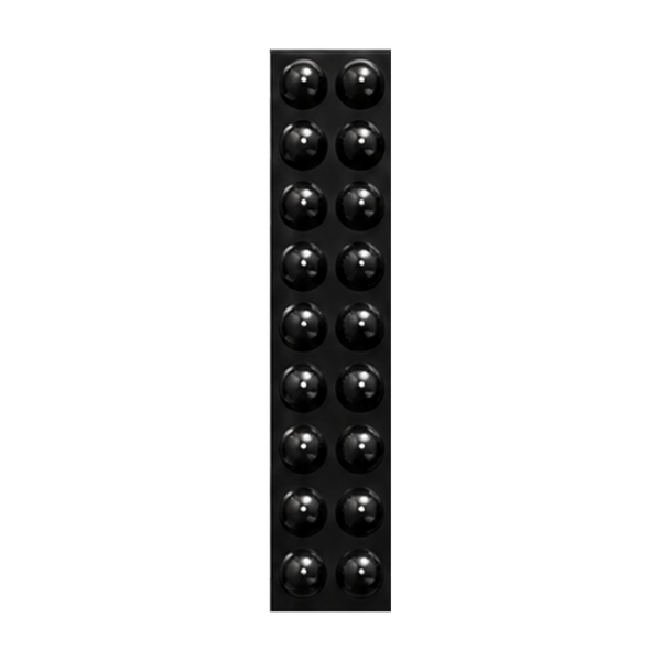 TINY Round Black Tactile Bump On D5mm X H2mm (20 PACK)
