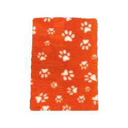 70X100cm - Orange with White Paws Pet Mat/Bed