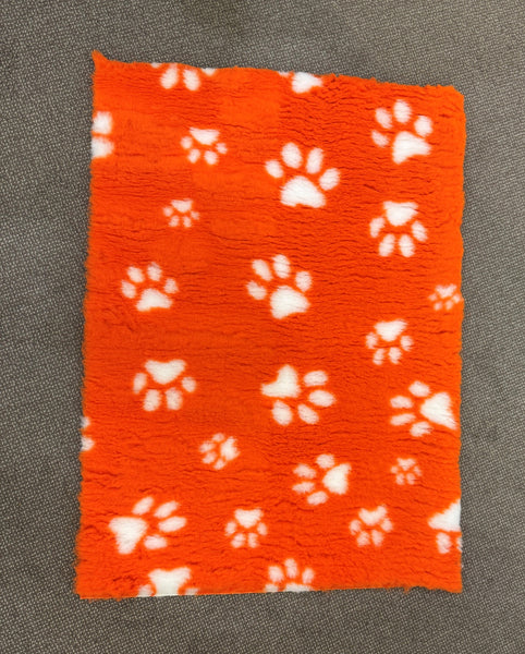 70X100cm - Orange with White Paws Pet Mat/Bed