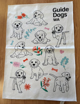 HAND TOWEL - Guide Dogs WA - Puppy Dogs