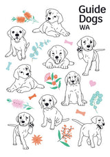 HAND TOWEL - Guide Dogs WA - Puppy Dogs