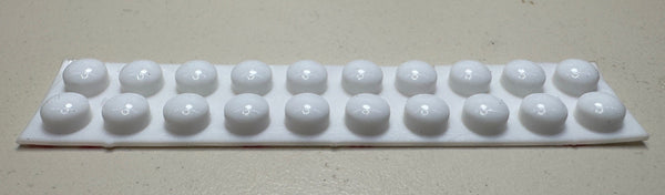 Cylinder White Tactile Bump On D6mm X H2mm  (20 PACK)
