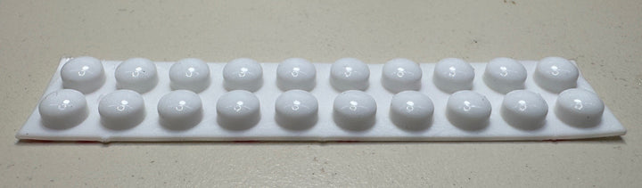 Cylinder White Tactile Bump On D6mm X H2mm  (20 PACK)