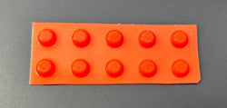 Orange Tactile Markers. Pack of 10 round bumpons