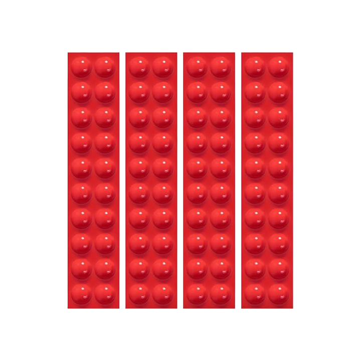 TINY Round Red Tactile Bump On D5mm X H2mm  (20 PACK)