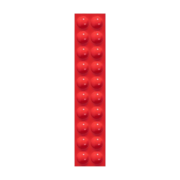 TINY Round Red Tactile Bump On D5mm X H2mm  (20 PACK)