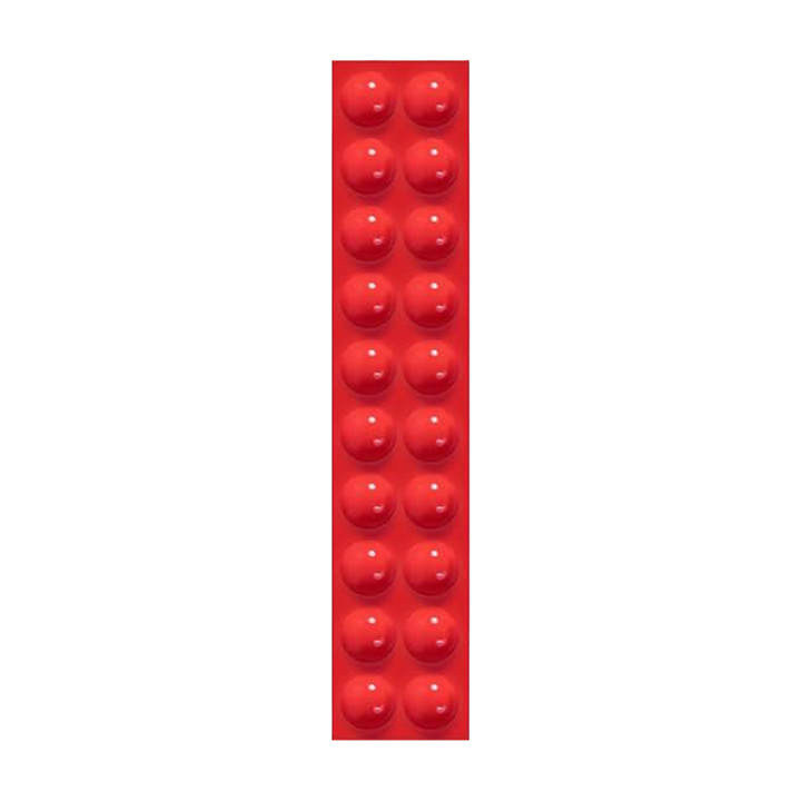 TINY Round Red Tactile Bump On D5mm X H2mm  (20 PACK)