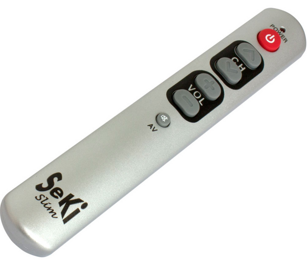 SeKi Simple remote control. Silver colour