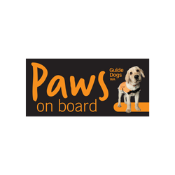 Guide Dogs WA PAWS on Board Sticker