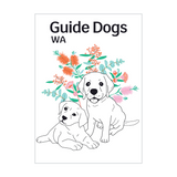 HAND TOWEL - Guide Dogs WA - 2 Dogs design