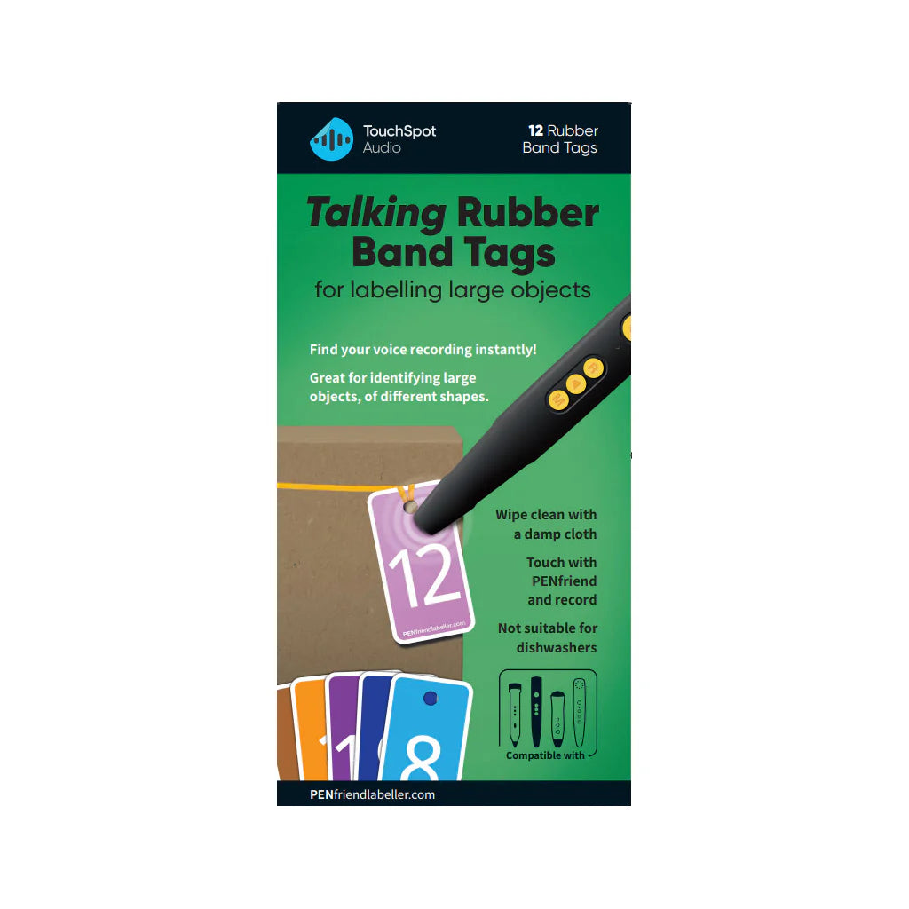 PenFriend multi-coloured banded label tags – VisAbility Ltd - Living Aids