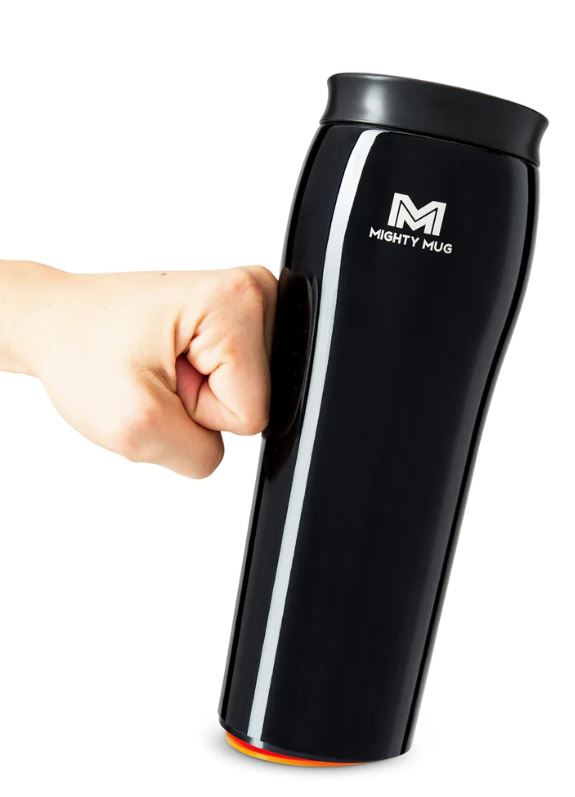 MIGHTY MUG GO - STAINLESS STEEL - MOON BLACK - 16 OZ (473ml)