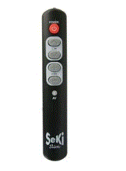SeKi Simple remote control.  Black colour
