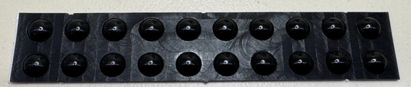TINY Round Black Tactile Bump On D5mm X H2mm (20 PACK)