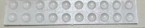 TINY Round Clear Tactile Bump On D5mm X H2mm (20 PACK)