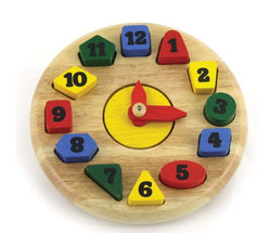 Round Tactile Wooden Clock