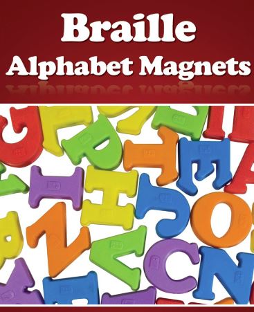 Braille Alphabet Magnets- 26 Upper Case Letters