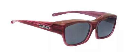 XS - PPP lens - Coolaroo Red Licorice Fitovers - Grey Lens (Sunglasses)