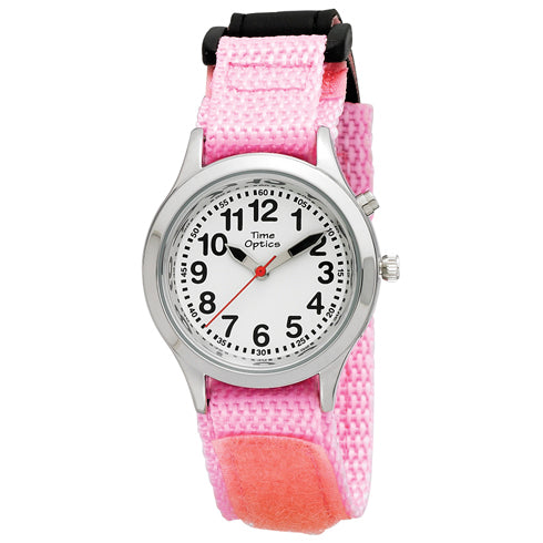 Time Optics KIDS Velcro - Pink. Talking Watch
