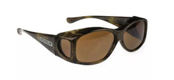 XS - PPP lens - Glides Brushed Horn Fitover - Amber Lens (Sunglasses)
