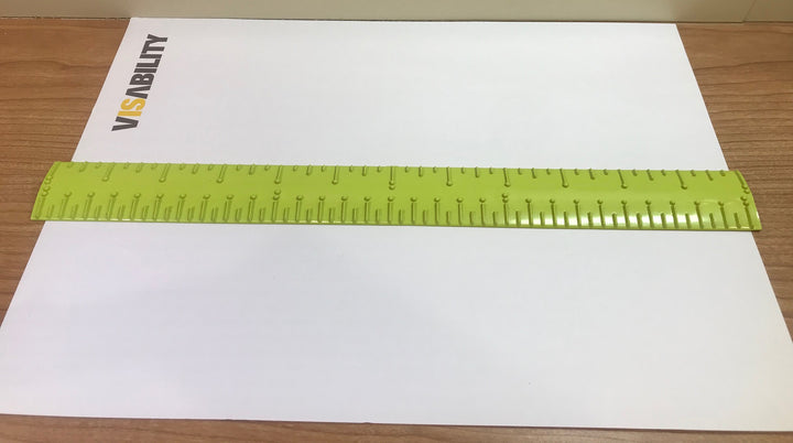 Green Tactile ruler 30cm