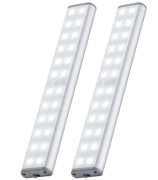24 LED Motion Sensor Closet Wardrobe Stairs Wall lights Indoor 2 Pack