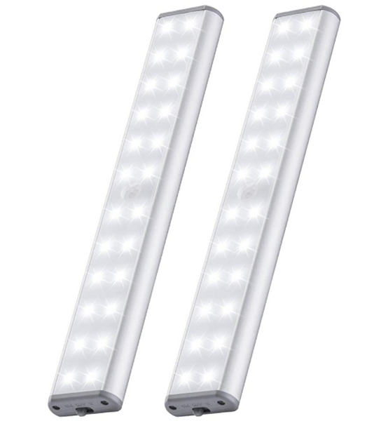 24 LED Motion Sensor Closet/Wardrobe/Stairs/Wall lights - Indoor (2 Pack)