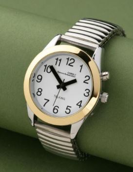 32mm Silver Talking Large Faced Watch