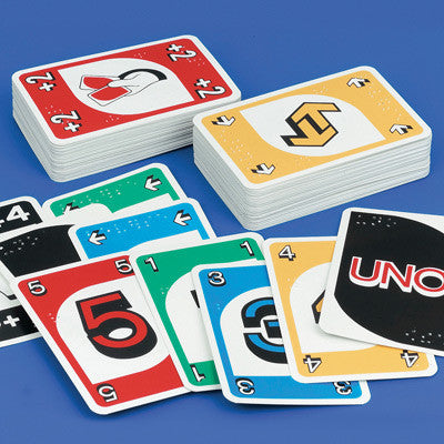 Uno braille playing cards
