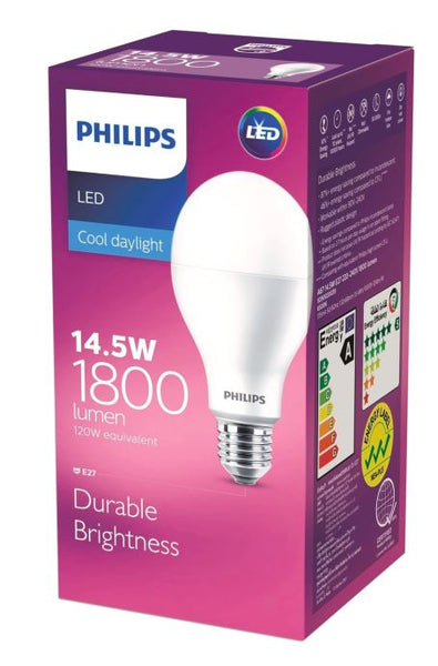 GLOBE - Philips A67 E27 LED 1800Lm Day Light 14.5W Super Bright Screw In