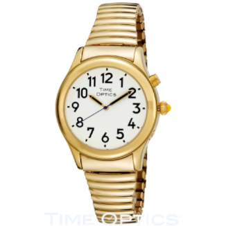 Time Optics Watch Gents Gold Exp