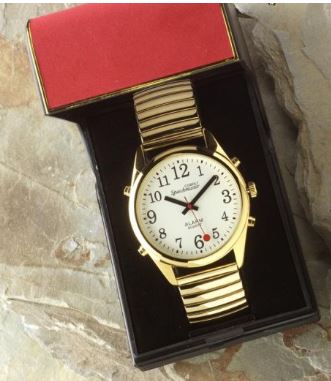42mm Gold Talking Large Faced Watch