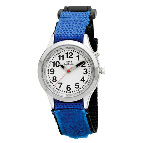 Time Optics KIDS Velcro - Blue. Talking Watch